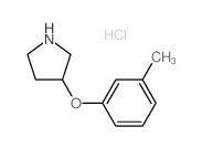 3-(3-Methylphenoxy)pyrrolidine hydrochloride Structure