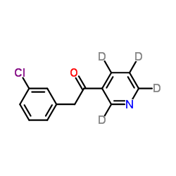 2-(3-Chlorophenyl)-1-[(2H4)-3-pyridinyl]ethanone结构式