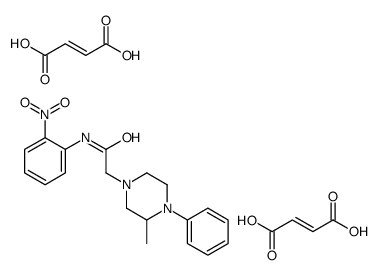 (E)-but-2-enedioic acid,2-(3-methyl-4-phenylpiperazin-1-yl)-N-(2-nitrophenyl)acetamide结构式