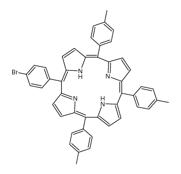 5-(4-bromophenyl)-10,15,20-tris(4-methylphenyl)porphyrin Structure