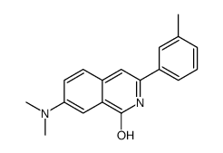 7-(dimethylamino)-3-M-tolylisoquinolin-1(2H)-one结构式