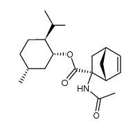 (1R,2S)-(-)-menthyl 2-exo-acetamidobicyclo[2.2.1]hept-5-ene-2-endo-carboxylate Structure