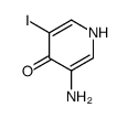 3-Amino-5-iodo-pyridin-4-ol结构式