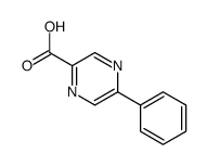 5-phenylpyrazine-2-carboxylic acid结构式