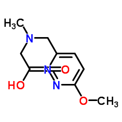 N-[(6-Methoxy-3-pyridazinyl)methyl]-N-methylglycine Structure