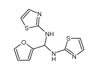 2-[bis(thiazol-2-ylamino)methyl]furan Structure