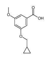 3-(cyclopropylmethoxy)-5-methoxybenzoic acid结构式