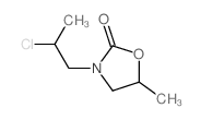 2-Oxazolidinone,3-(2-chloropropyl)-5-methyl-结构式