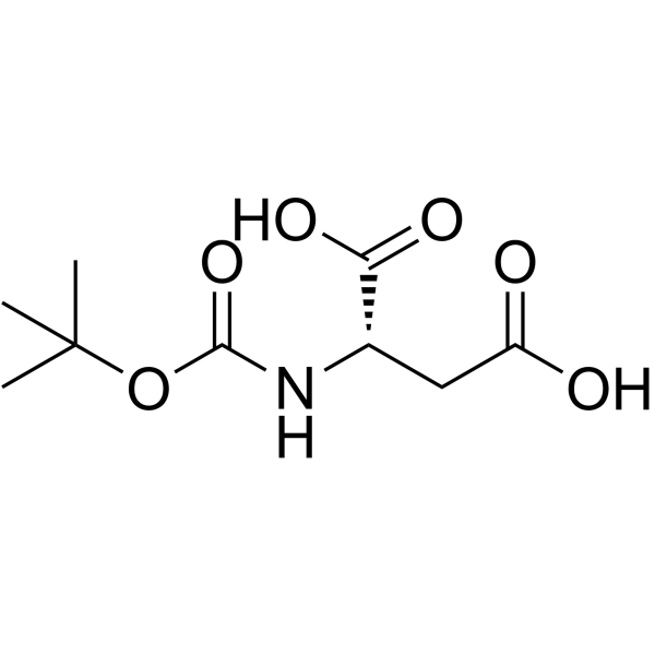 Boc-L-天冬氨酸结构式