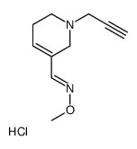 (E)-N-methoxy-1-(1-prop-2-ynyl-3,6-dihydro-2H-pyridin-5-yl)methanimine,hydrochloride结构式