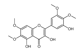 3,5,5'-Trihydroxy-6,7,3',4'-tetramethoxyflavone结构式