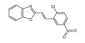 (E)-2-(2-chloro-5-nitrostyryl)benzoxazole Structure