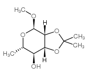 methyl 2,3-o-isopropylidene-alpha-l-rhamnopyranose Structure