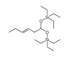 (E)-3,3,7,7-tetraethyl-5-(pent-2-en-1-yl)-4,6-dioxa-3,7-disilanonane Structure