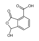 1-hydroxy-3-oxo-1H-2-benzofuran-4-carboxylic acid Structure