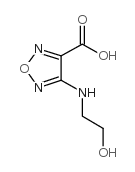 4-(2-hydroxyethylamino)-1,2,5-oxadiazole-3-carboxylic acid structure