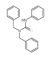 Thiourea,N'-phenyl-N,N-bis(phenylmethyl)- structure