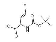 3-Butenoicacid,2-[[(1,1-dimethylethoxy)carbonyl]amino]-4-fluoro-,[S-(E)]- Structure