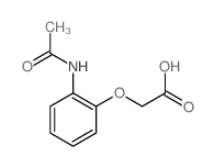 Acetic acid,2-[2-(acetylamino)phenoxy]- Structure