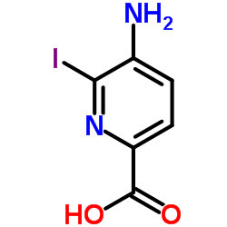 5-Amino-6-iodo-2-pyridinecarboxylic acid Structure