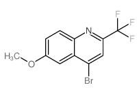 4-Bromo-6-methoxy-2-(trifluoromethyl)quinoline structure