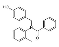 N-[(4-hydroxyphenyl)methyl]-N-(2-methylphenyl)benzamide结构式