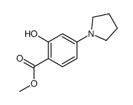 methyl 2-hydroxy-4-pyrrolidin-1-ylbenzoate结构式