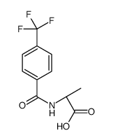 (2S)-2-[[4-(trifluoromethyl)benzoyl]amino]propanoic acid结构式