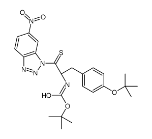 BOC-THIONOTYR(TBU)-1-(6-NITRO)BENZOTRIAZOLIDE structure