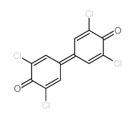 2,5-Cyclohexadien-1-one,2,6-dichloro-4-(3,5-dichloro-4-oxo-2,5-cyclohexadien-1-ylidene)- Structure