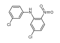 (5-chloro-2-nitro-phenyl)-(3-chloro-phenyl)-amine结构式