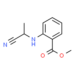 Anthranilicacid,N-(1-cyanoethyl)-,methylester(8CI) structure