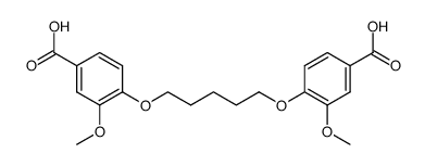 1',5'-bis(4-carboxy-2-methoxyphenoxy)pentane结构式