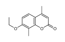 2H-1-Benzopyran-2-one,7-ethoxy-4,8-dimethyl-(9CI)结构式