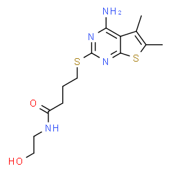 4-((4-amino-5,6-dimethylthieno[2,3-d]pyrimidin-2-yl)thio)-N-(2-hydroxyethyl)butanamide picture