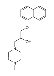 1-(4-methyl-piperazin-1-yl)-3-naphthalen-1-yloxy-propan-2-ol结构式