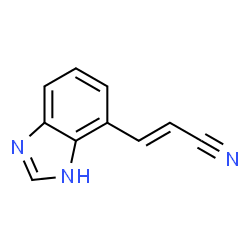 2-Propenenitrile,3-(1H-benzimidazol-4-yl)-,(2E)-(9CI)结构式