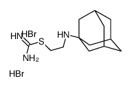 2-(1-adamantylamino)ethyl carbamimidothioate,dihydrobromide Structure