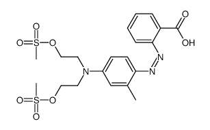 2-[[4-[bis(2-methylsulfonyloxyethyl)amino]-2-methylphenyl]diazenyl]benzoic acid Structure