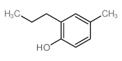 p-Cresol, 2-propyl-结构式