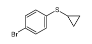 1-bromo-4-cyclopropylsulfanylbenzene Structure