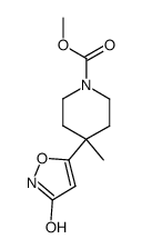 5-(1-methoxycarbonyl-4-methyl-4-piperidyl)-3-isoxazolol结构式