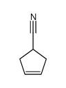 cyclopent-3-ene-1-carbonitrile结构式