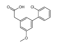 2'-Chloro-5-methoxy-1,1'-biphenyl-3-acetic acid Structure