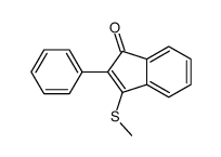 3-methylsulfanyl-2-phenylinden-1-one结构式