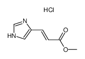 methyl 3-[1H-imidazol-4-yl]propenoate hydrochloride salt Structure