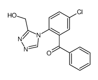 5-CHLORO-2-(3-HYDROXYMETHYL-4H-1,2,4-TRIAZOL-4-YL)BENZOPHENONE Structure