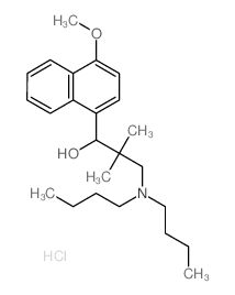 3-(dibutylamino)-1-(4-methoxynaphthalen-1-yl)-2,2-dimethyl-propan-1-ol结构式