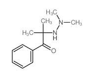 2-(2,2-dimethylhydrazinyl)-2-methyl-1-phenyl-propan-1-one结构式