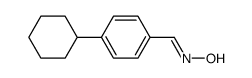 4-cyclohexyl-benzaldehyde-oxime Structure